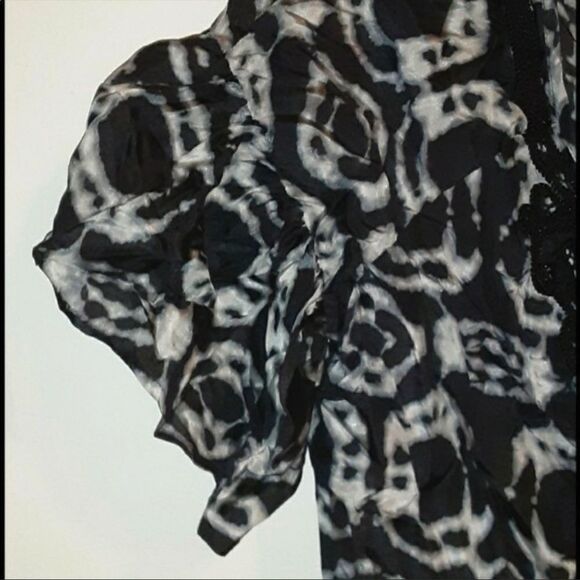 NWT da nang black silk blouse xs - Picture 11 of 13